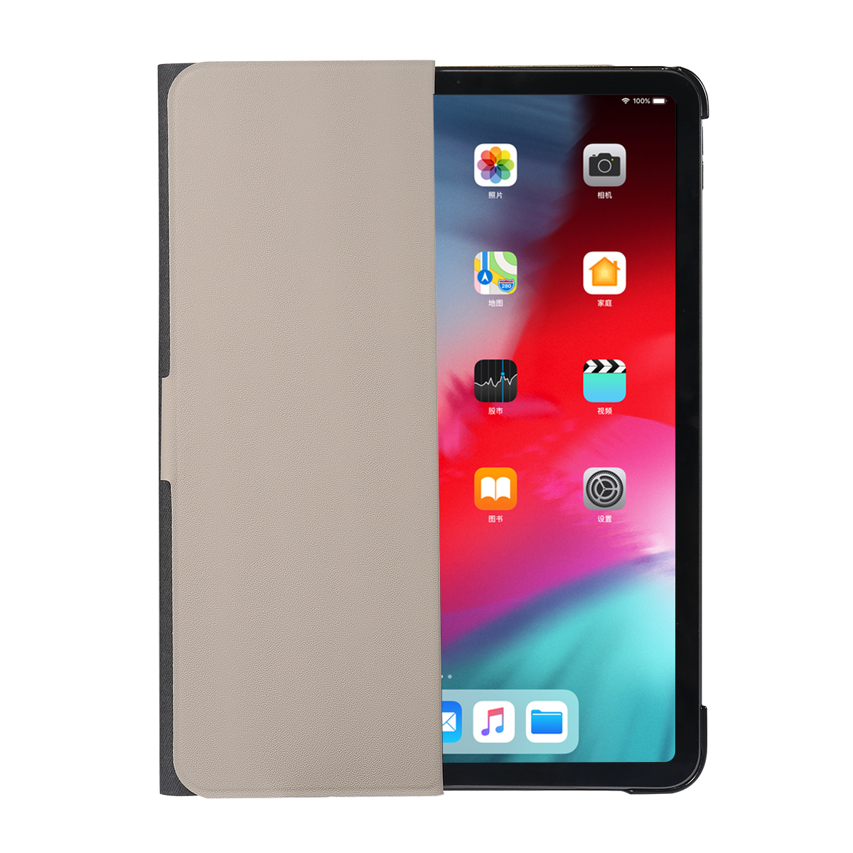 360 Degree rotation Protective Smart Folio Stand Case for iPad